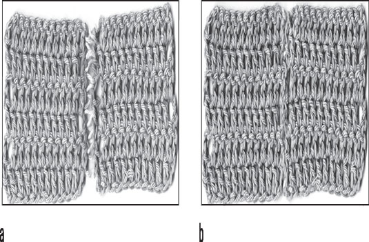 Hacer costuras invisibles a crochet con la puntada de colchón