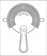 Ensamblaje de las herramientas básicas para barman