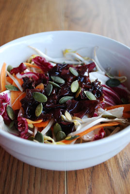 Receta de ensalada prensada con wakame