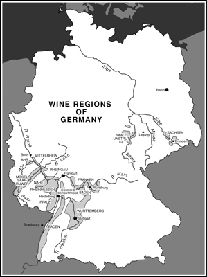 Vinos y regiones vinícolas de Alemania