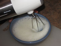 Batir las claras de huevo