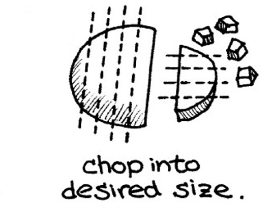 Pelar, sembrar y picar tomates frescos