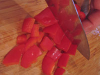 Extraer y sembrar un pimiento morrón