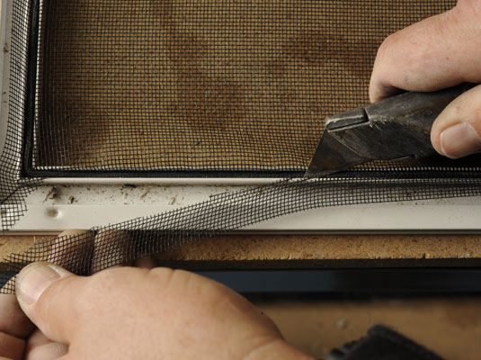 How to Replace a Fiberglass Screen on a Screen Door