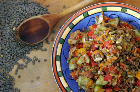 Entradas para el almuerzo o la cena de la dieta mediterránea