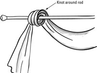 Cómo hacer bufandas para tus ventanas