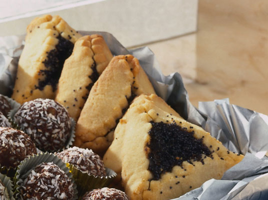 Hamantaschen con semillas de amapola