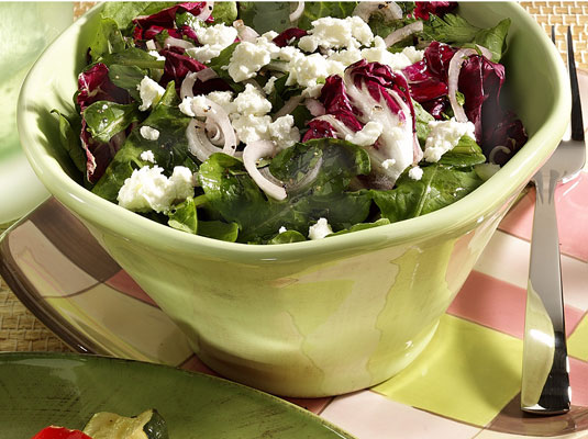 Ensalada De Rúcula, Radicchio Y Queso De Cabra