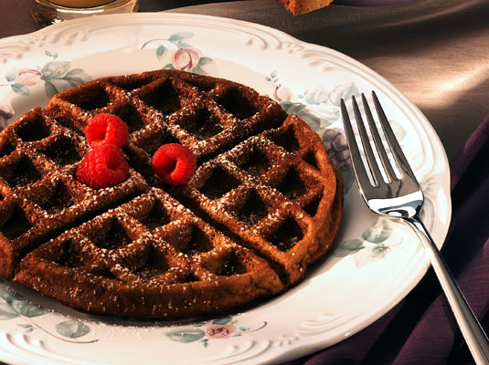 Waffles de calabaza sin gluten