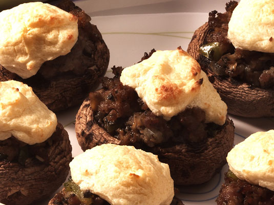 Champiñones Rellenos Cajún