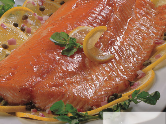 Filete de salmón ahumado