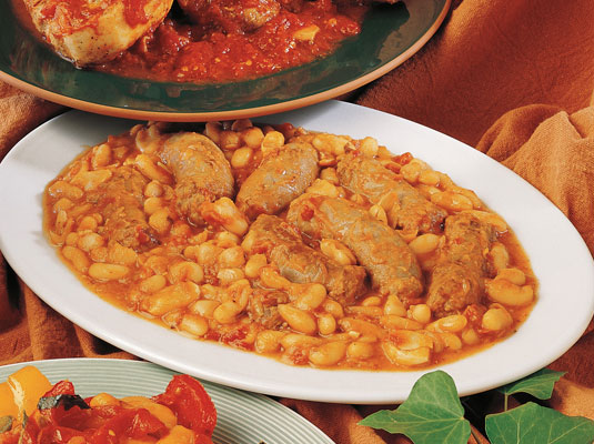 Salchichas y Frijoles