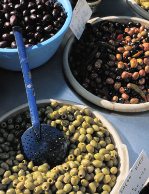 Los diferentes tipos de aceitunas