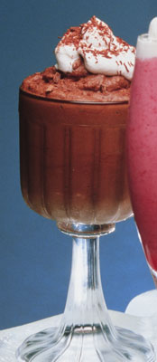 Mousse de chocolate amargo