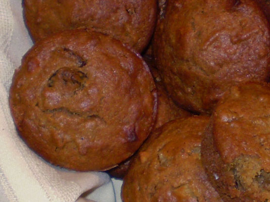 Muffins de frutas y salvado