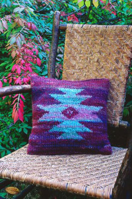Cómo tejer una almohada de intarsia