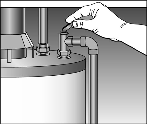 Prueba de la válvula de alivio de presión y temperatura de su calentador de agua