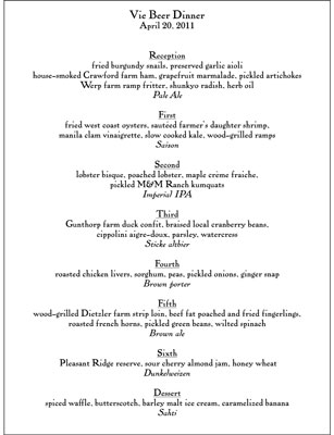 Maridaje de cerveza y comida para una cena de cerveza