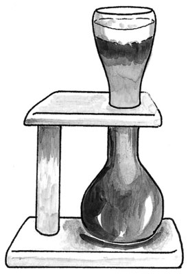 Cristalería utilizada para beber cerveza con fines deportivos