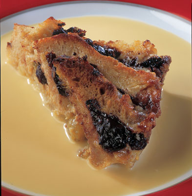 Budín de pan tradicional