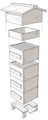 Cómo montar la colmena Warré