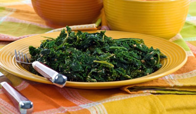 Receta de la dieta Paleo: col rizada de sésamo
