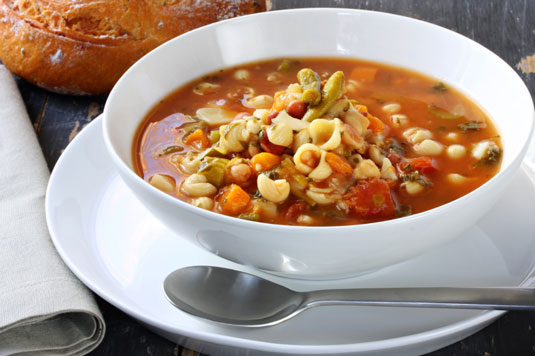 Sopa de Verduras, Estilo Genovese (Minestrone alla Genovese)