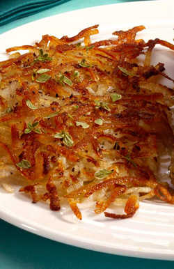Receta de papas fritas con cebolla rallada y papas fritas