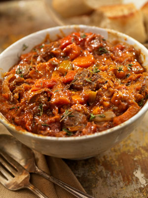 Pierna de ternera estofada (Osso Buco)
