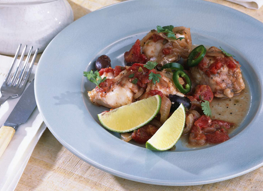 Pescado Veracruz en Salsa Picante de Tomate