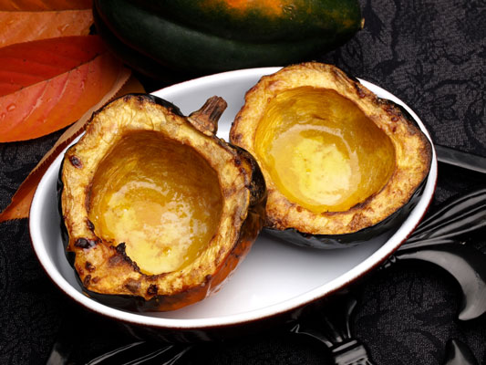 Receta de calabaza bellota al horno con arce