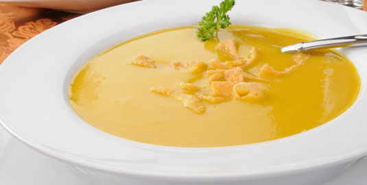 Receta de sopa tailandesa de calabaza butternut