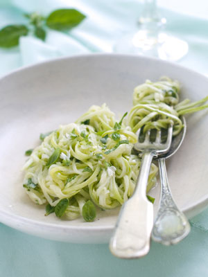 Receta Paleo para fideos de calabacín