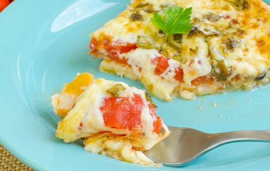 Receta de pastel de tomate y papa