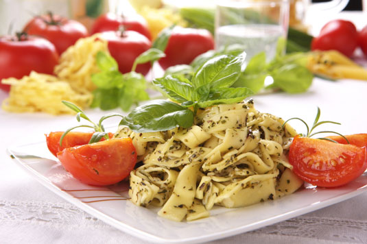 Receta de pasta al pesto