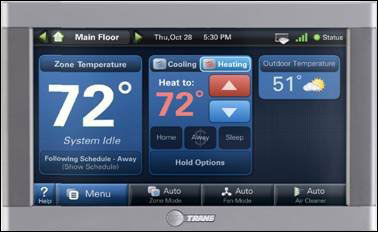 Termostato inteligente ComfortLink de Trane