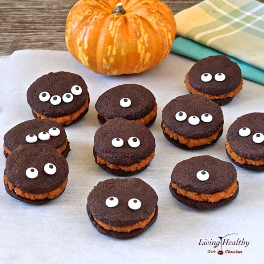 Receta de pasteles de Whoopie con relleno de calabaza (Paleo, sin gluten / sin cereales)