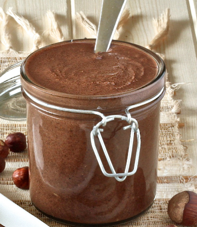 Receta para untar casero de chocolate y avellanas
