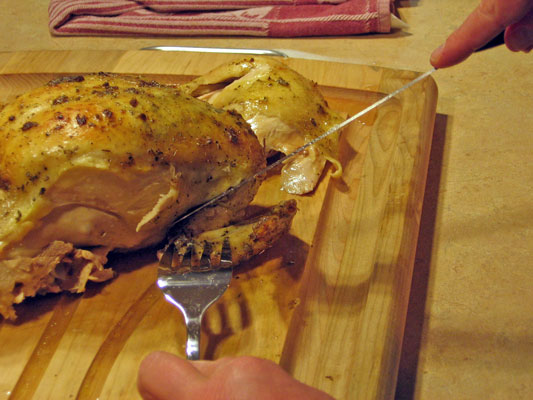 Cómo cortar un pollo