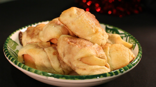 Receta para bocados de manzana