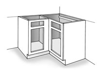 Cómo instalar el gabinete de esquina